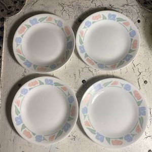 4 Corelle Friendship 6.75” Bread Plates